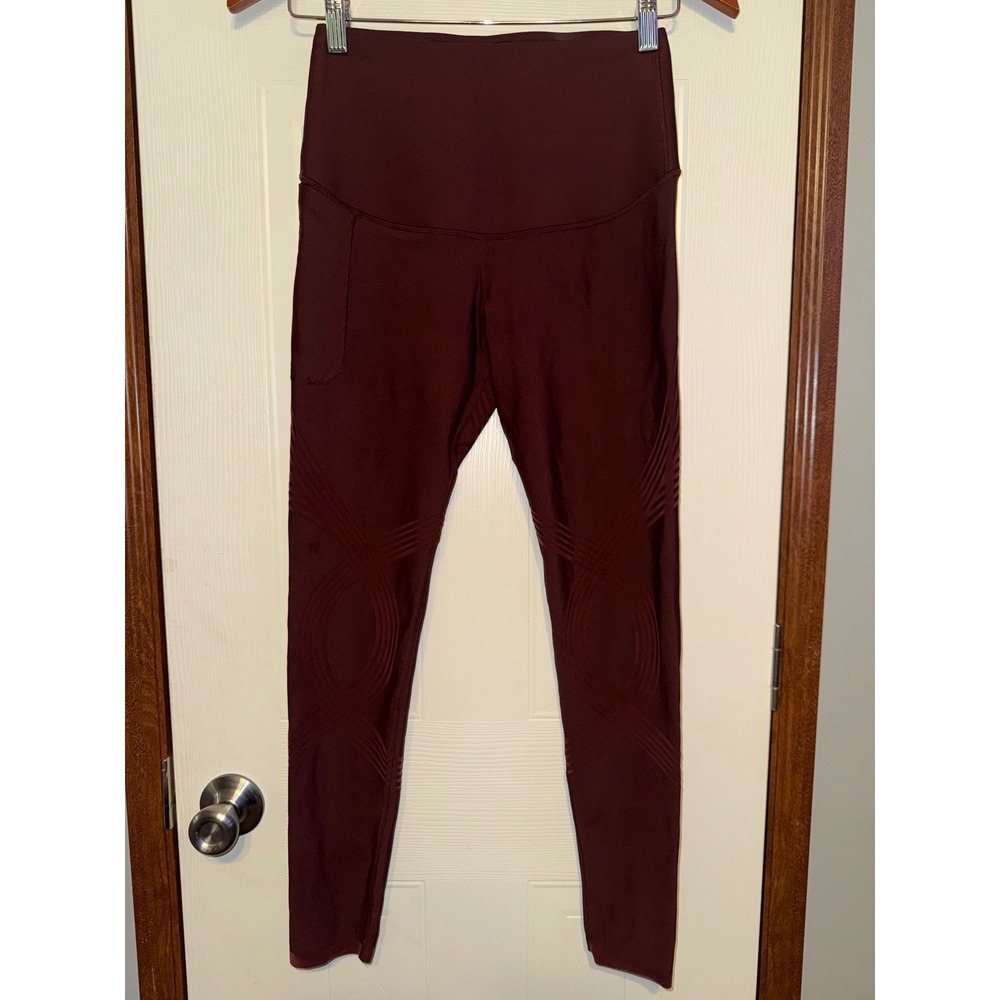 Fanka Body Sculpt Side Pocket Leggings Pinecone Burgundy Medium M swsplegg230901